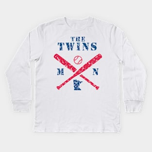 The Twins Baseball Kids Long Sleeve T-Shirt